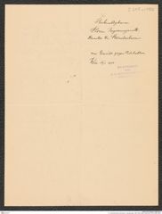 k.k. naturhistorisches Hofmuseum, Intendanzakten 1885-1896 (Hauer), Aktenzahl Z.249.a/1888, Seite 4